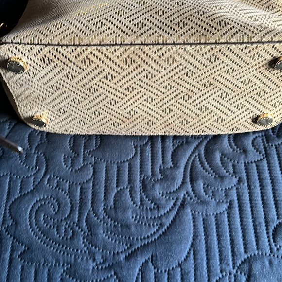 NWT Michael Kors backpack deep gold soft feeling leather 12x10 lots of pockets - Picture 7 of 7